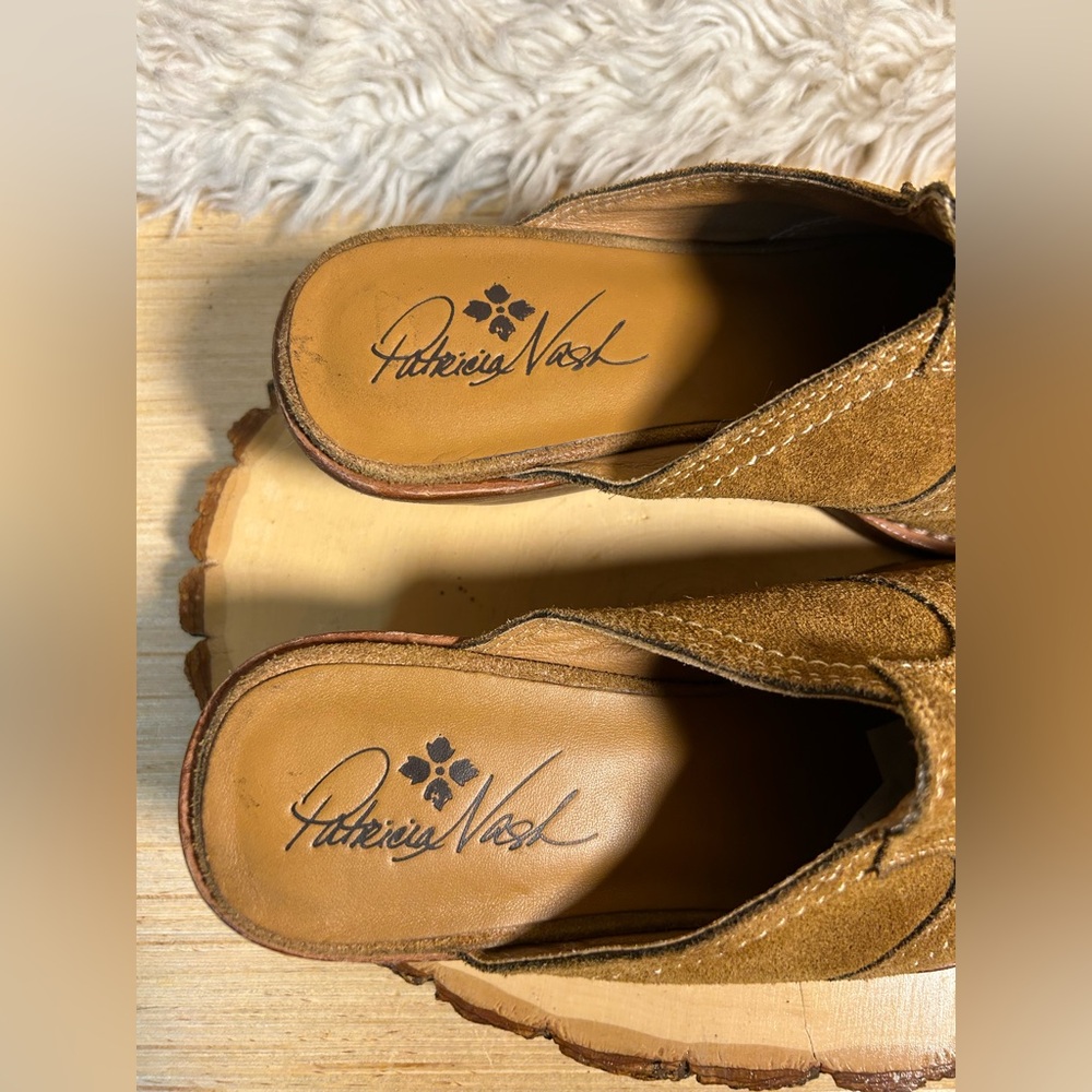 Patricia Nash Batista Suede Western Mule light brown women’s size 5.5 - Picture 3 of 7
